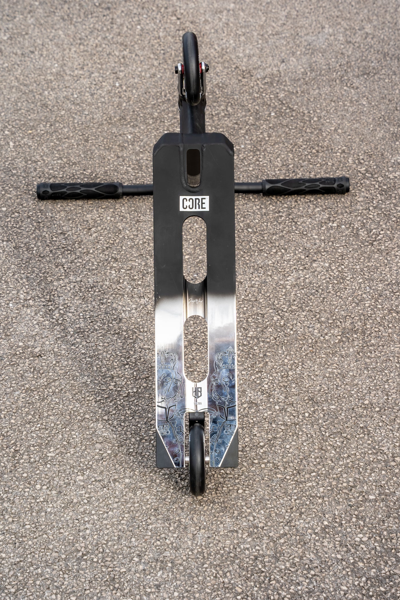 CORE Complete HALFBARZ Custom Stunt Scooter - Black/Chrome