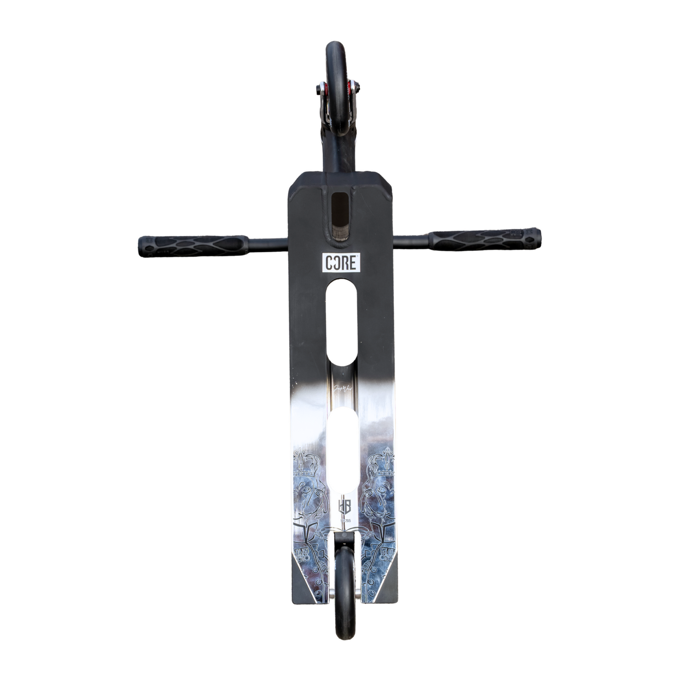 CORE Complete HALFBARZ Custom Stunt Scooter - Black/Chrome