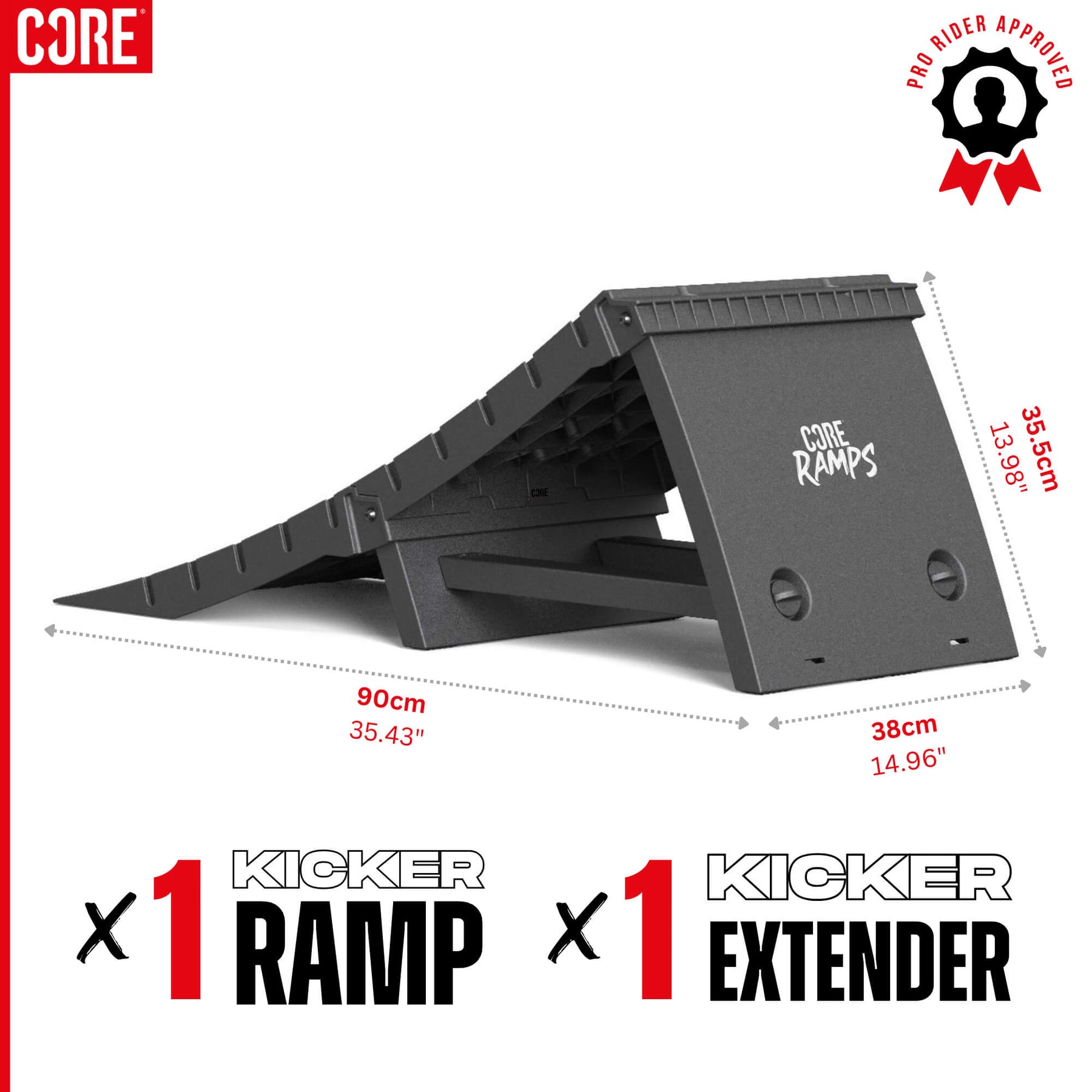 Core Ramp CORE Ramp - XL Kicker Ramp (Mini Kicker + XL Extender) - CORE Action Sports