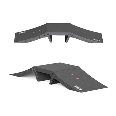 CORE Skate Ramp - Mini Funbox Set (2 Kickers & Flat Deck)