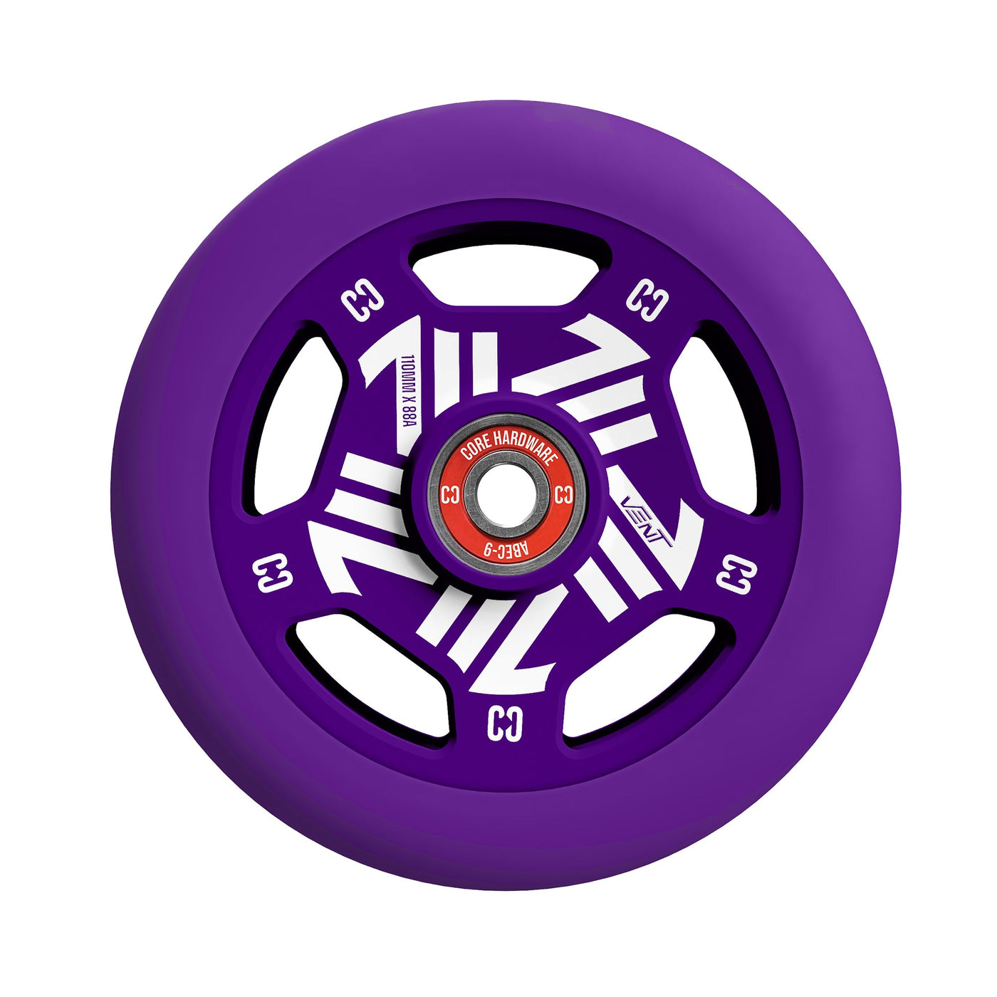 CORE Vent Hollow 110mm Stunt Scooter Wheel - Purple