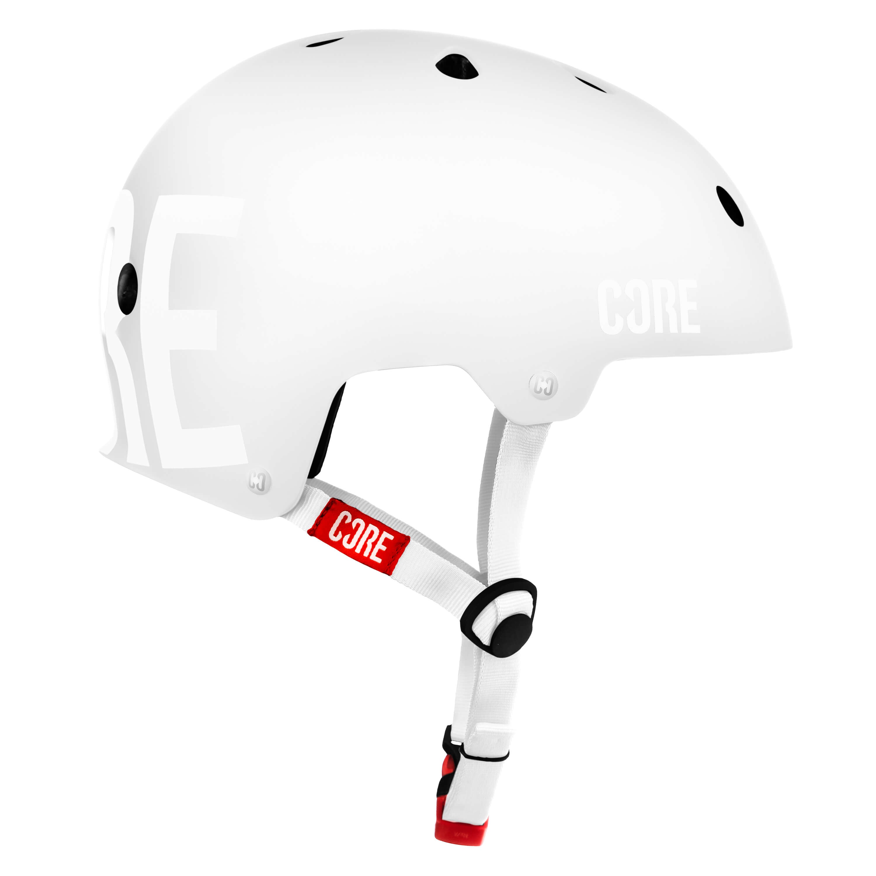CORE Action Stealth White Skateboard Helmet I Skateboard Hemet CORE