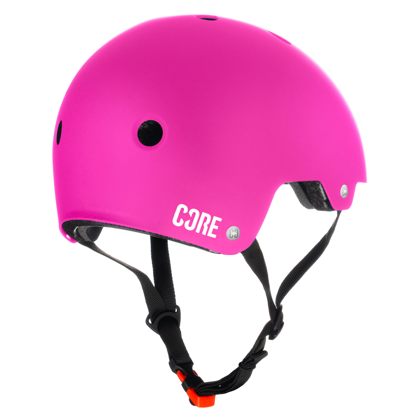 Core Action Sports BMX Helmet Neon Pink I Skateboard Helmet Back Side