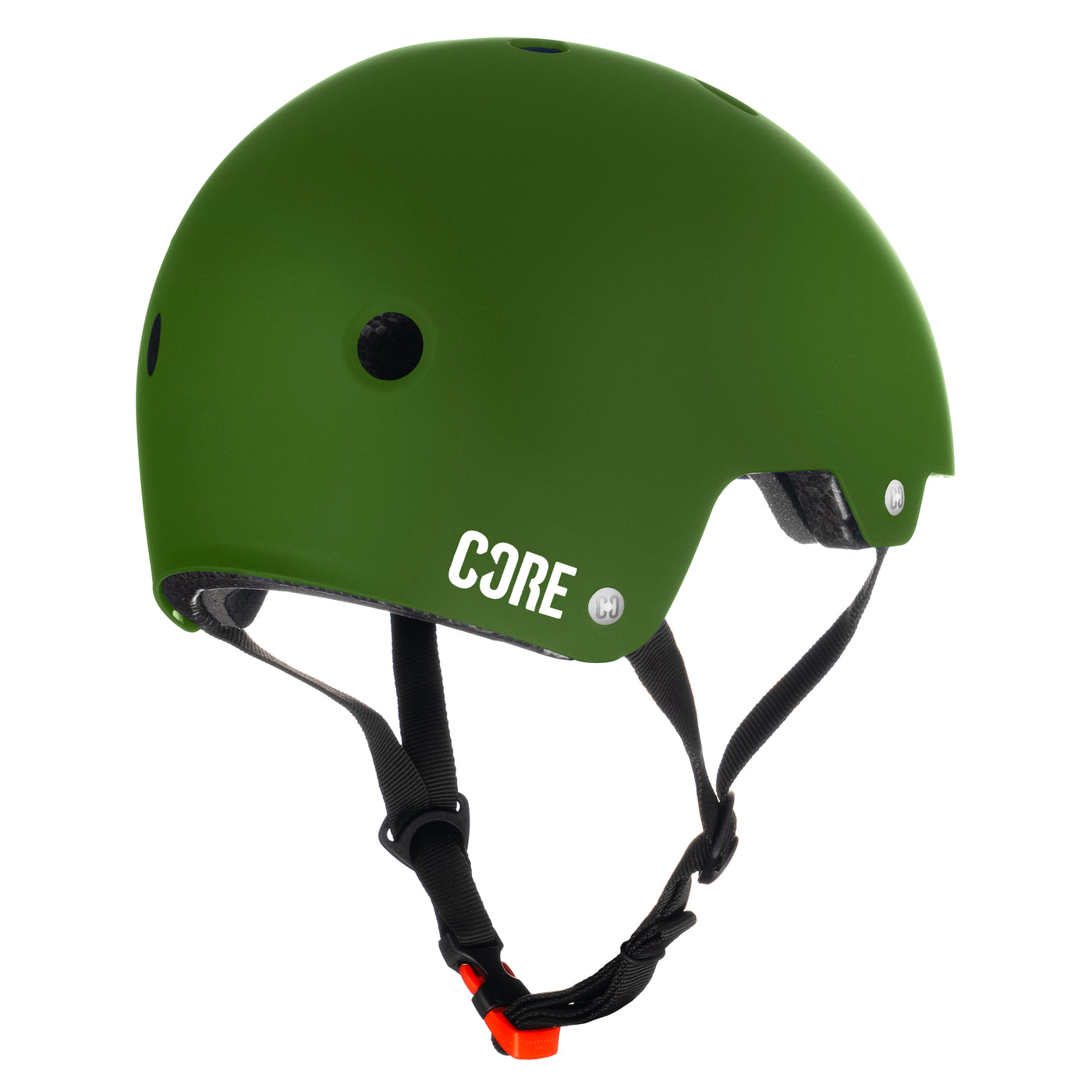 Core Action Sports BMX Helmet Army Green I Skateboard Helmet Back Side