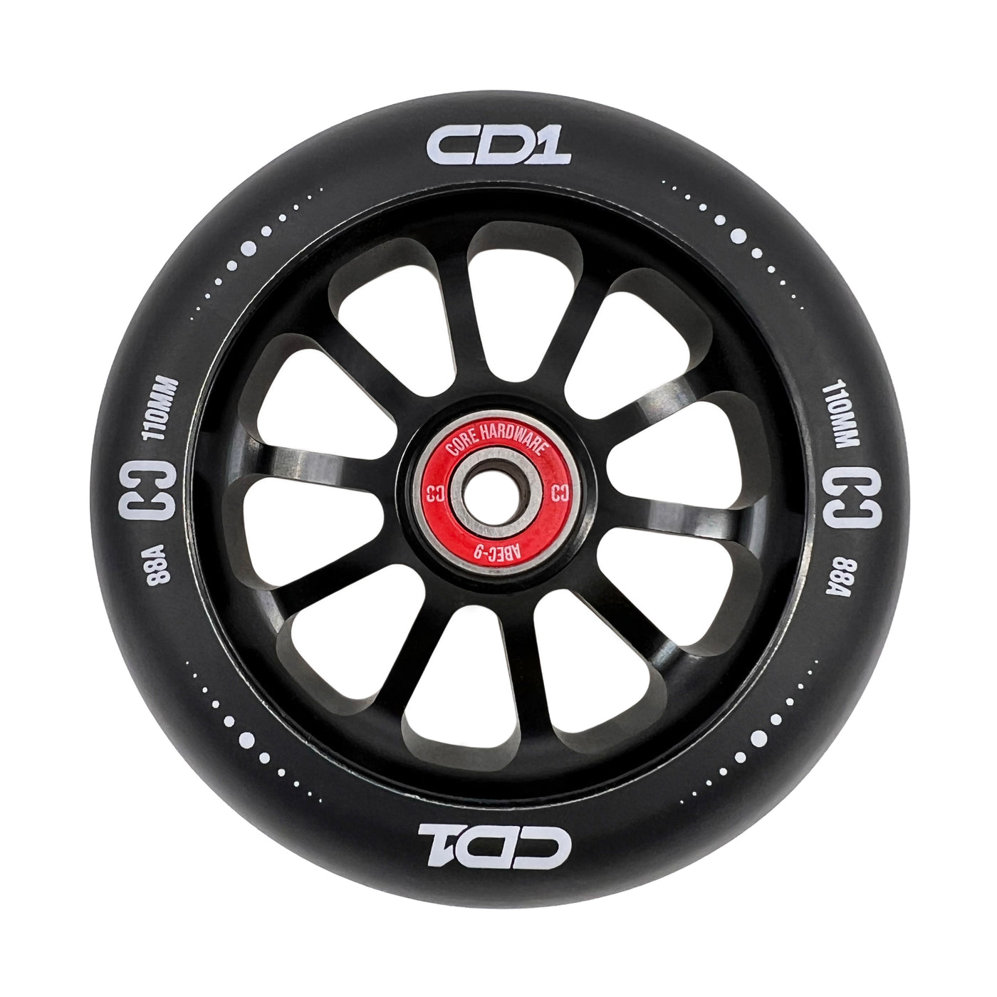 CORE CD1 Spoked Stunt Scooter Wheel 110mm - Black