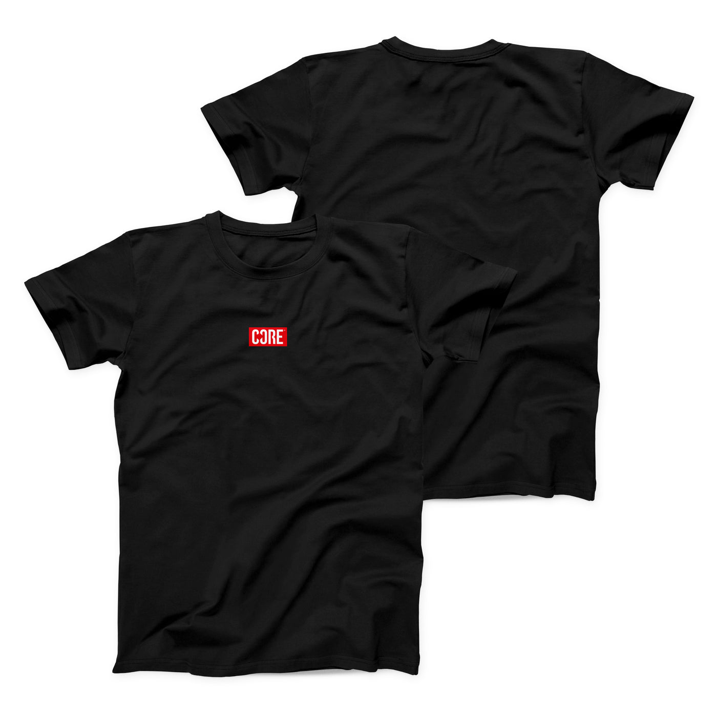 CORE Mini Box Logo T-Shirt – Black/Red