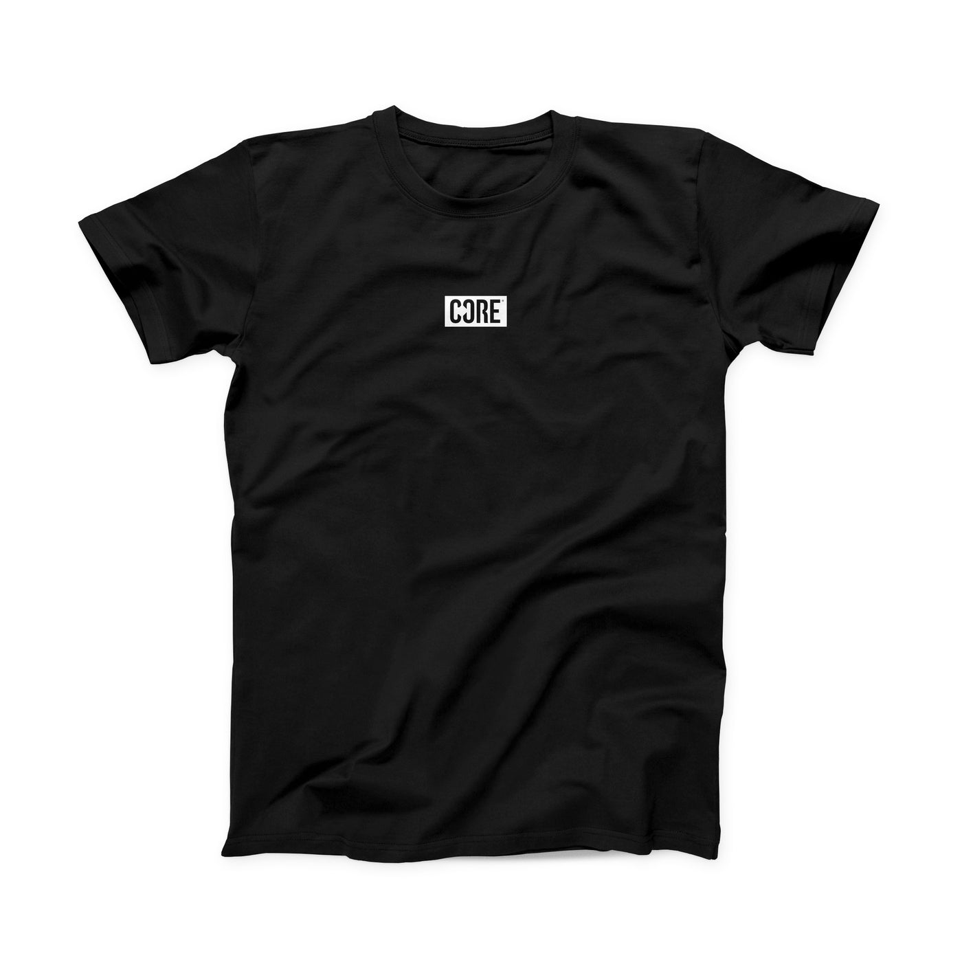 CORE Mini Box Logo T-Shirt – Schwarz/Weiß