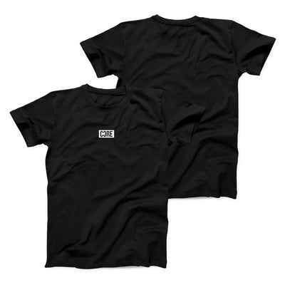 CORE Mini Box Logo T-Shirt – Schwarz/Weiß