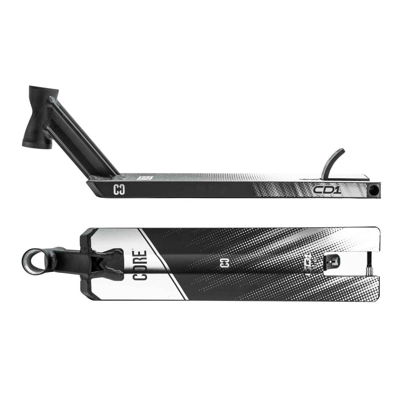 CORE CD1 Stunt Scooter Deck 4.5 x 19 - Black/Chrome