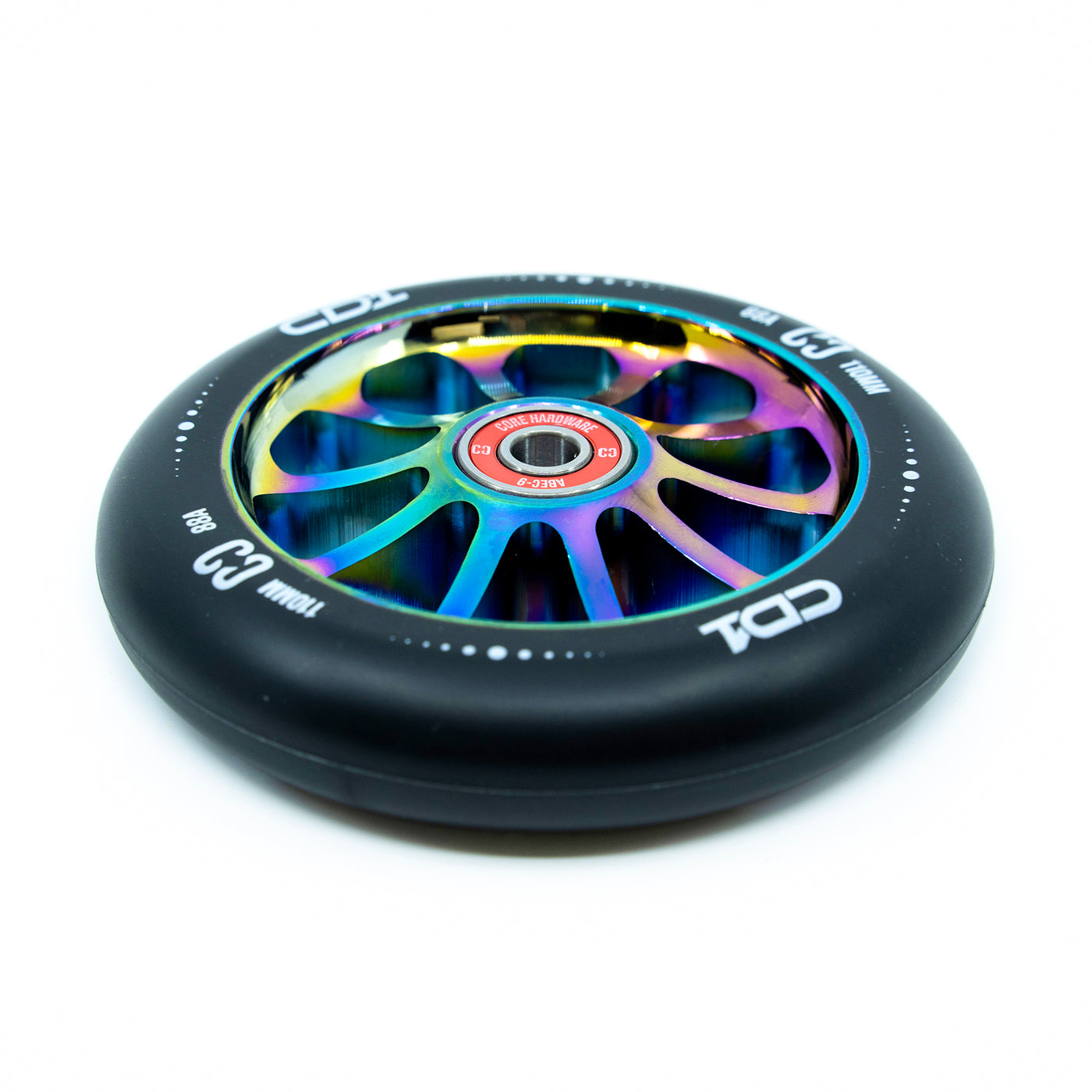 CORE CD1 Spoked Stunt Scooter Wheel 110mm - Black/Neochrome