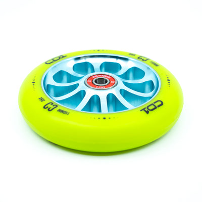 CORE CD1 Spoked Stunt Scooter Wheel 110mm - Lime/Blue