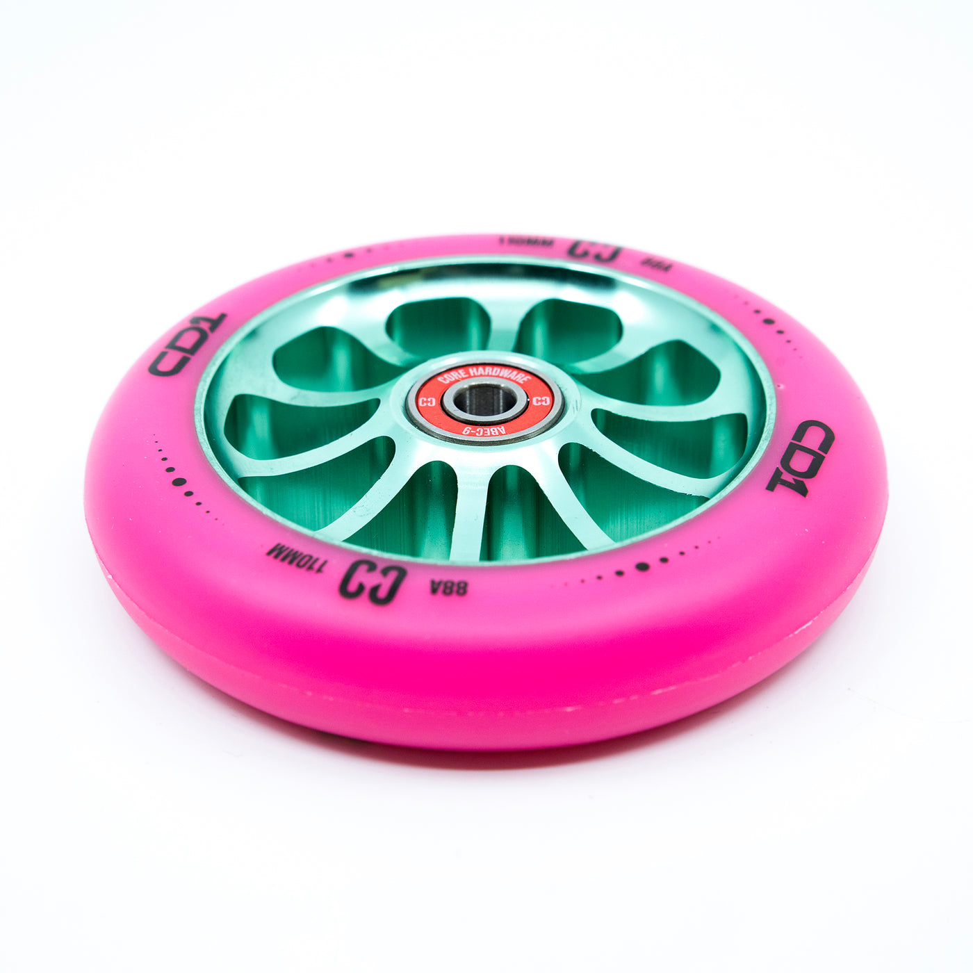 CORE CD1 Spoked Stunt Scooter Wheel 110mm - Pink/Teal