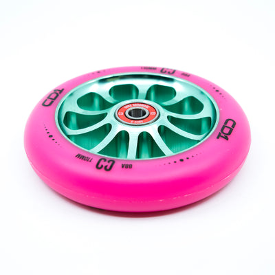 CORE CD1 Spoked Stunt Scooter Wheel 110mm - Pink/Teal