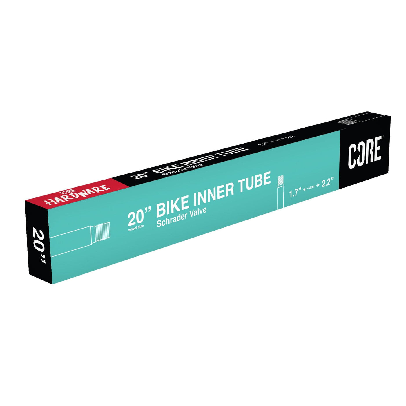 CORE 20'' Bike Inner Tube Schrader Valve 1.7'' - 2.2'' I 20'' Bike Inner Tube