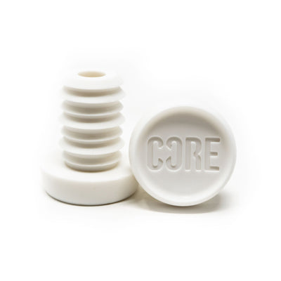 CORE White Scooter Bar Ends For Aluminium Bars I Scooter Bar Ends Pair