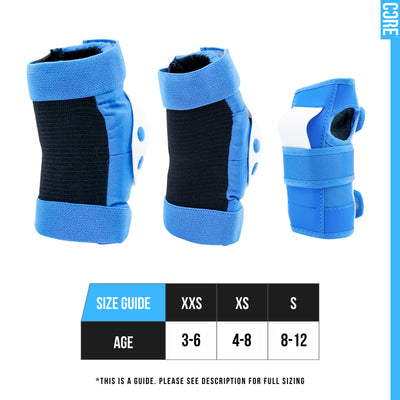 CORE Kids Foldy Junior Kick Scooter Bundle – Black/Blue