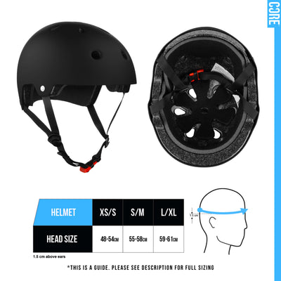 CORE Kids Foldy Junior Kick Scooter Bundle – Black/Blue