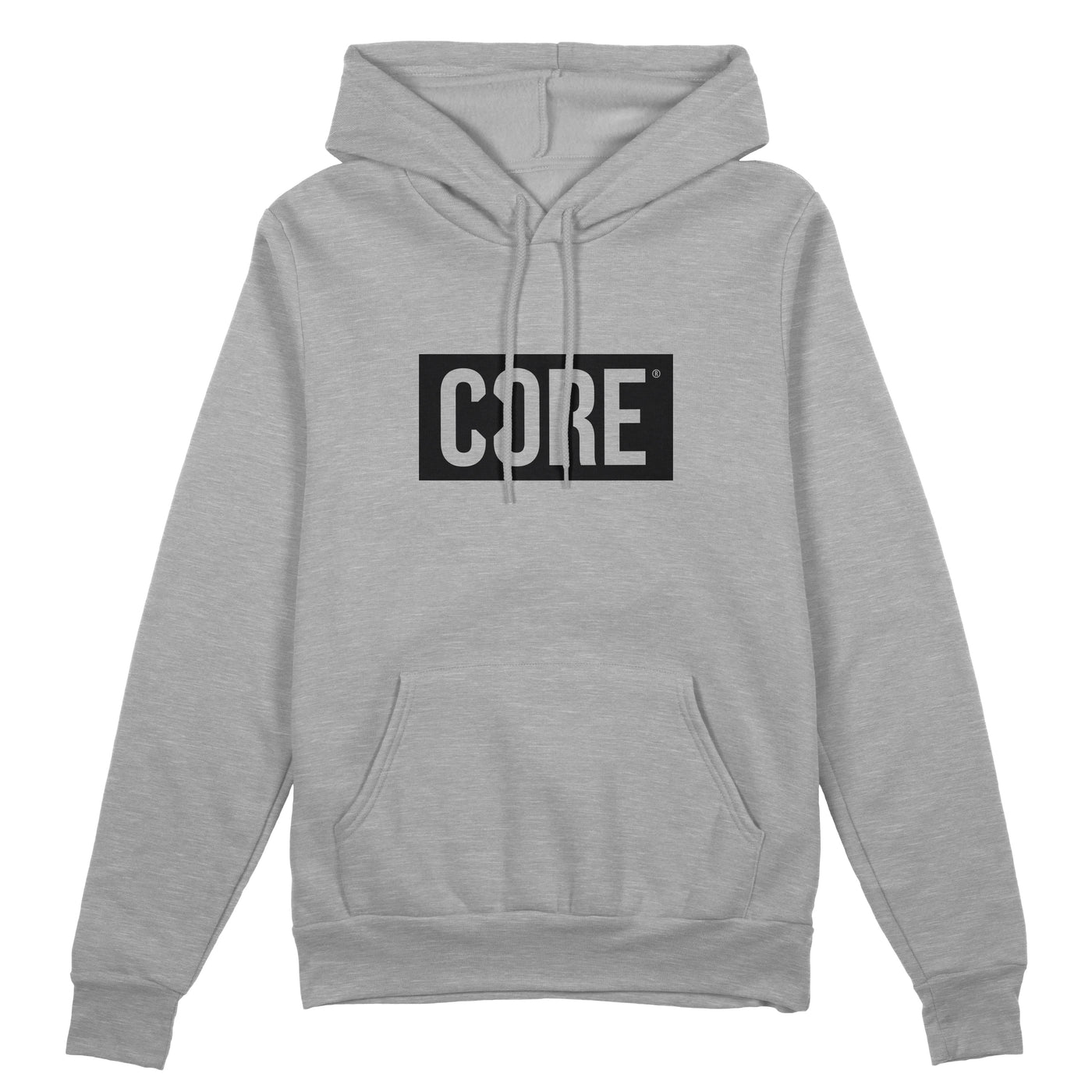 CORE Box Logo Hoodie – Grau/Schwarz