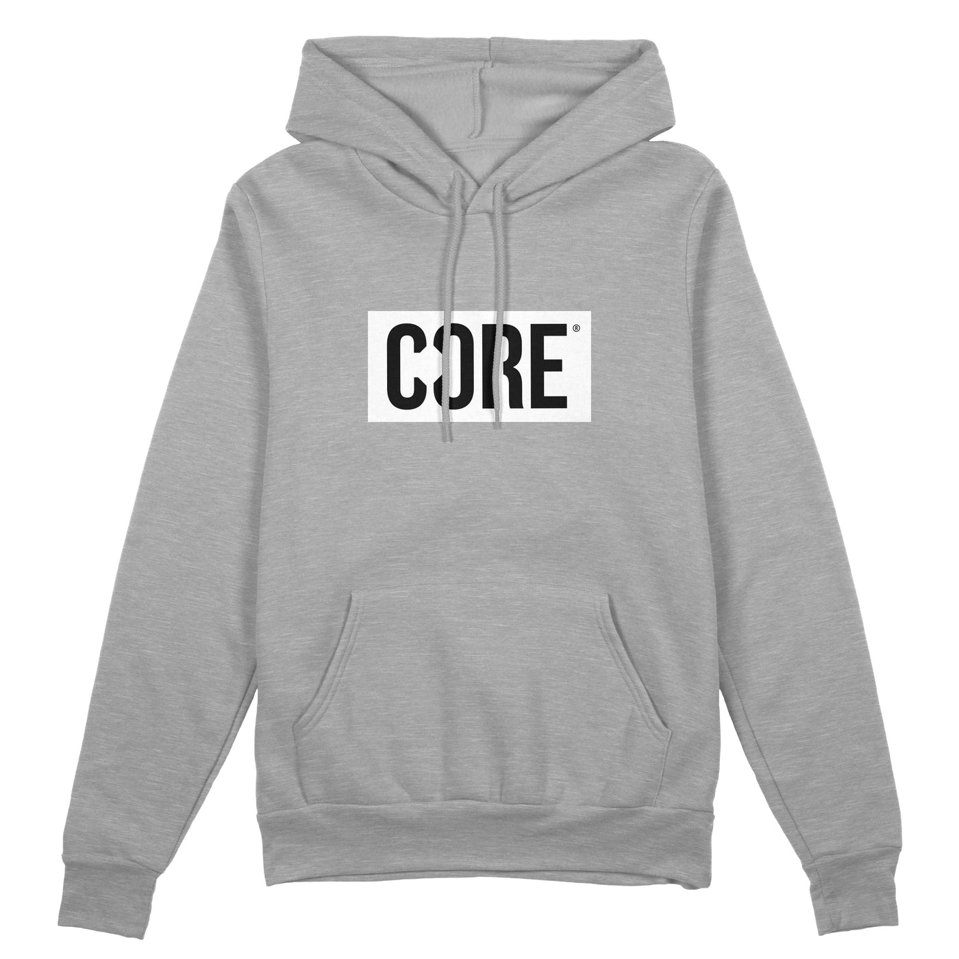 CORE Box Logo Hoodie – Grey/White