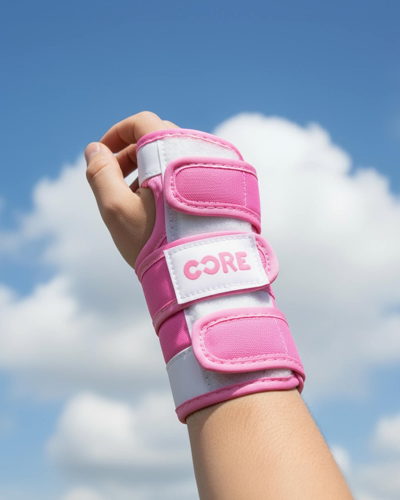 CORE Kids Junior Triple Pad Set (Knee/Elbow/Wrist) + Carry Bag - Pink