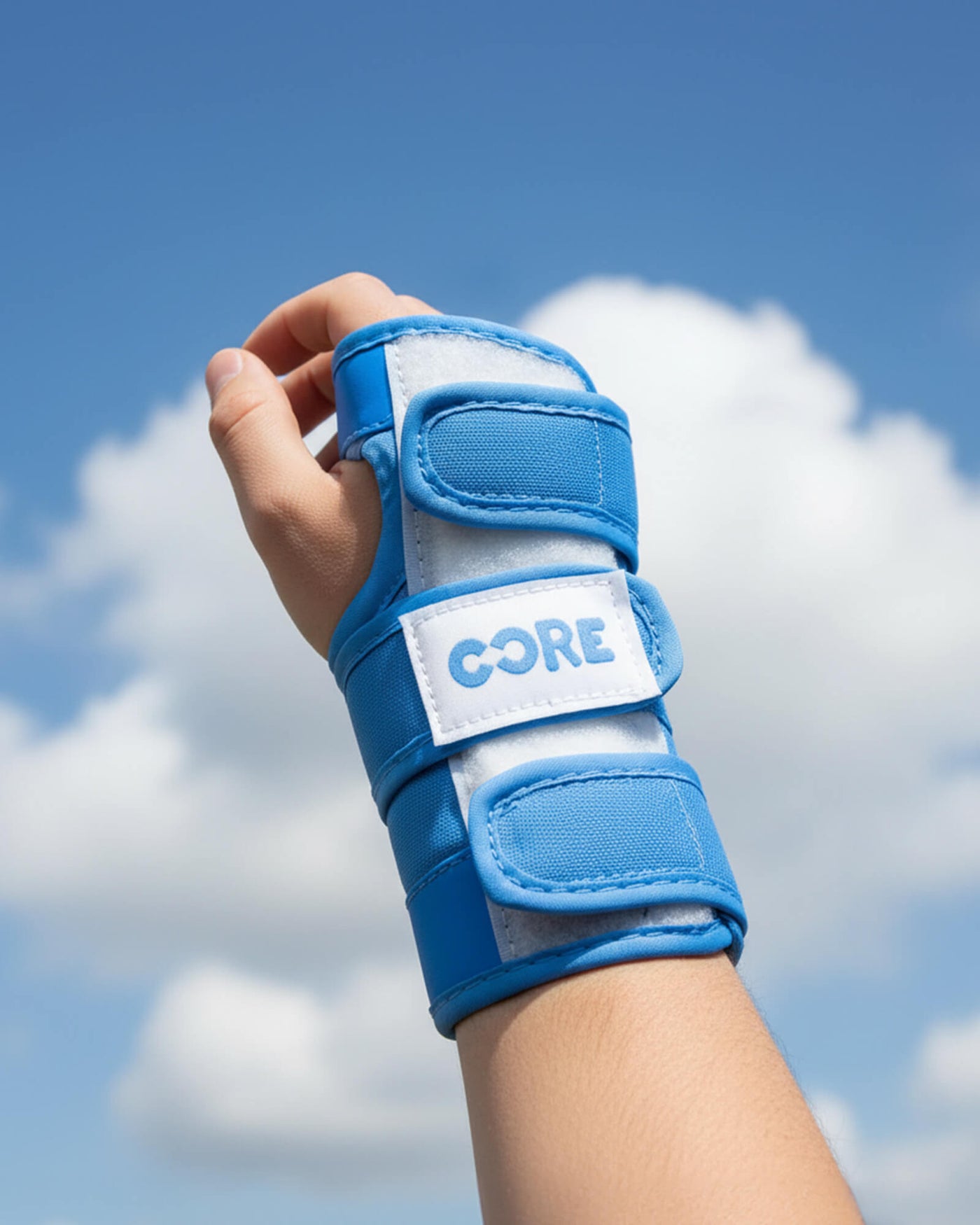 CORE Kids Junior Triple Pad Set (Knee/Elbow/Wrist) + Carry Bag - Blue