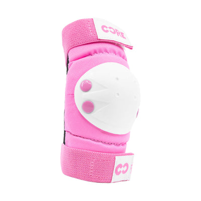 CORE Kids Junior Triple Pad Set (Knee/Elbow/Wrist) + Carry Bag - Pink