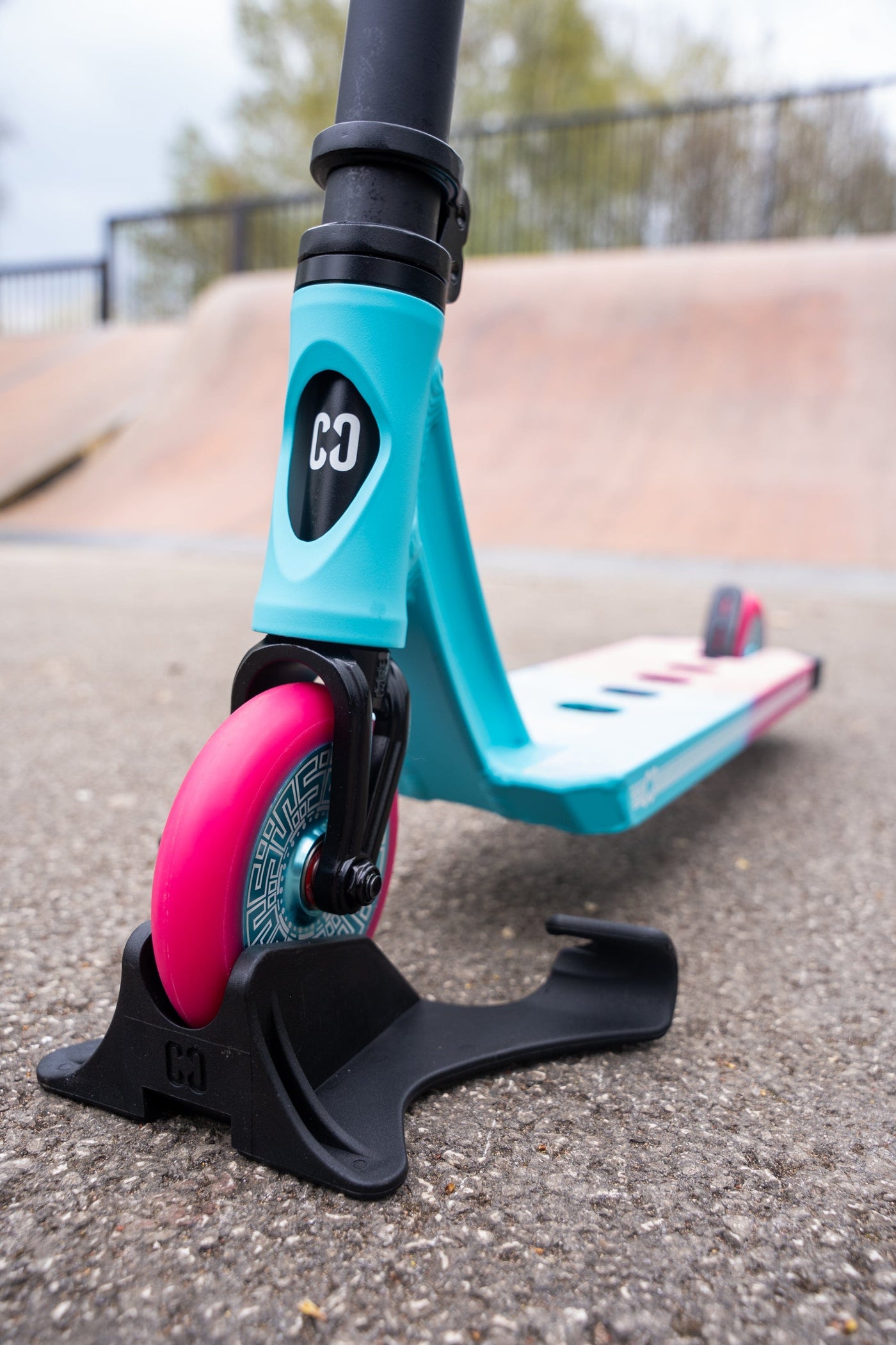 CORE Scooter Wall Floor Stand BlackI Scooter Stand Product In Use