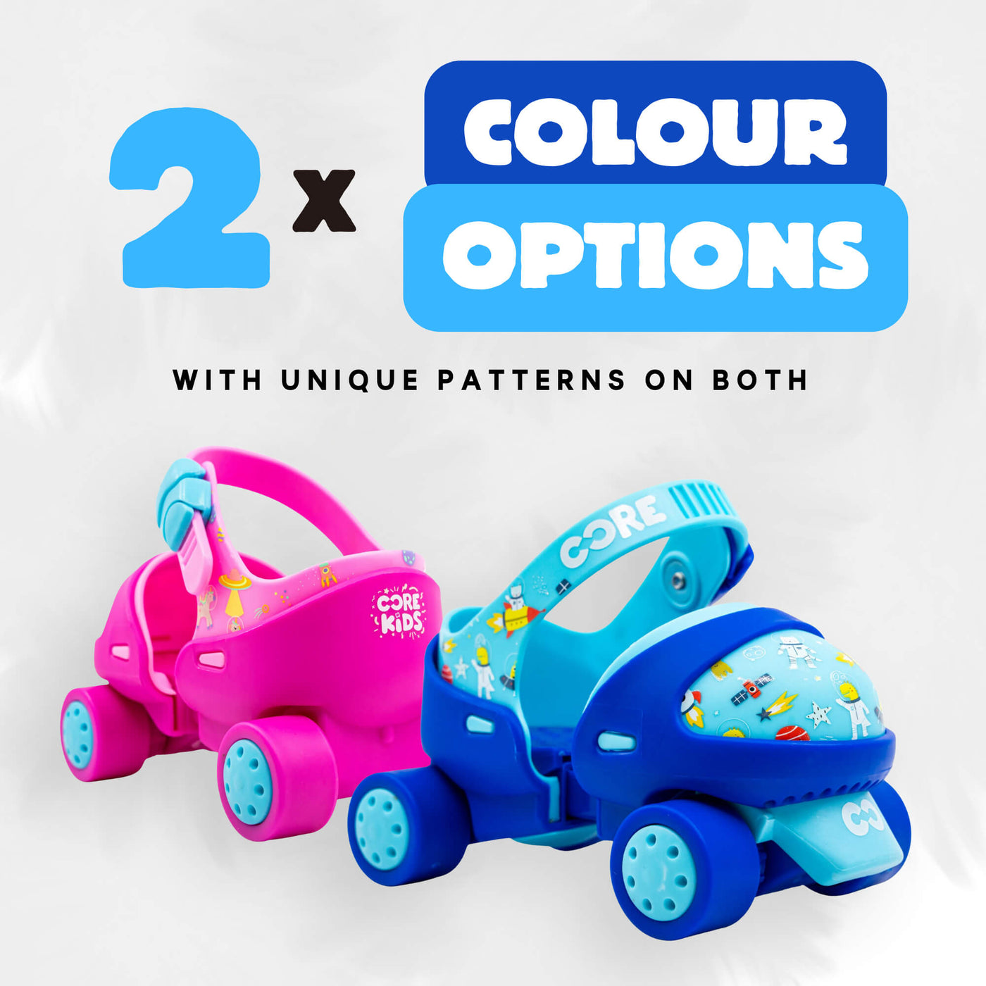 CORE Kids Stomp & Roll Adjustable Learner Skate - Blue