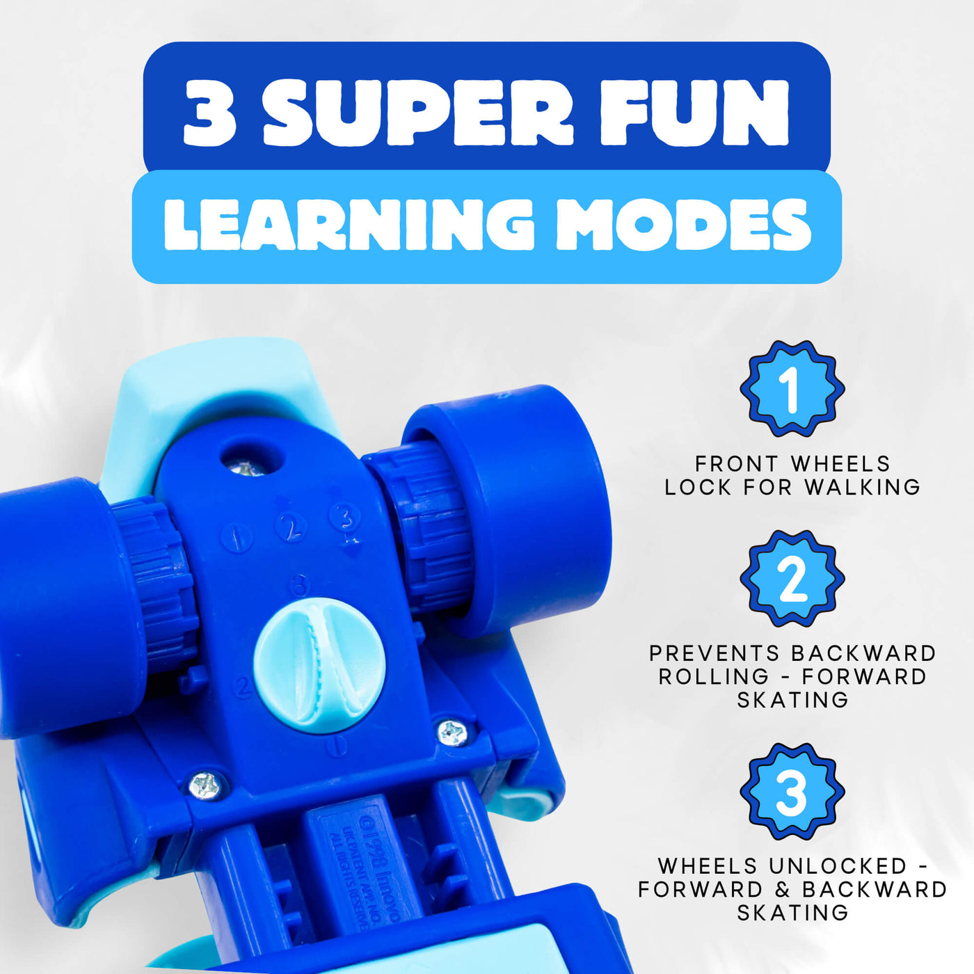 CORE Kids Stomp & Roll Adjustable Learner Skate - Blue