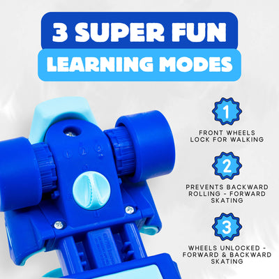 CORE Kids Stomp & Roll Adjustable Learner Skate - Blue