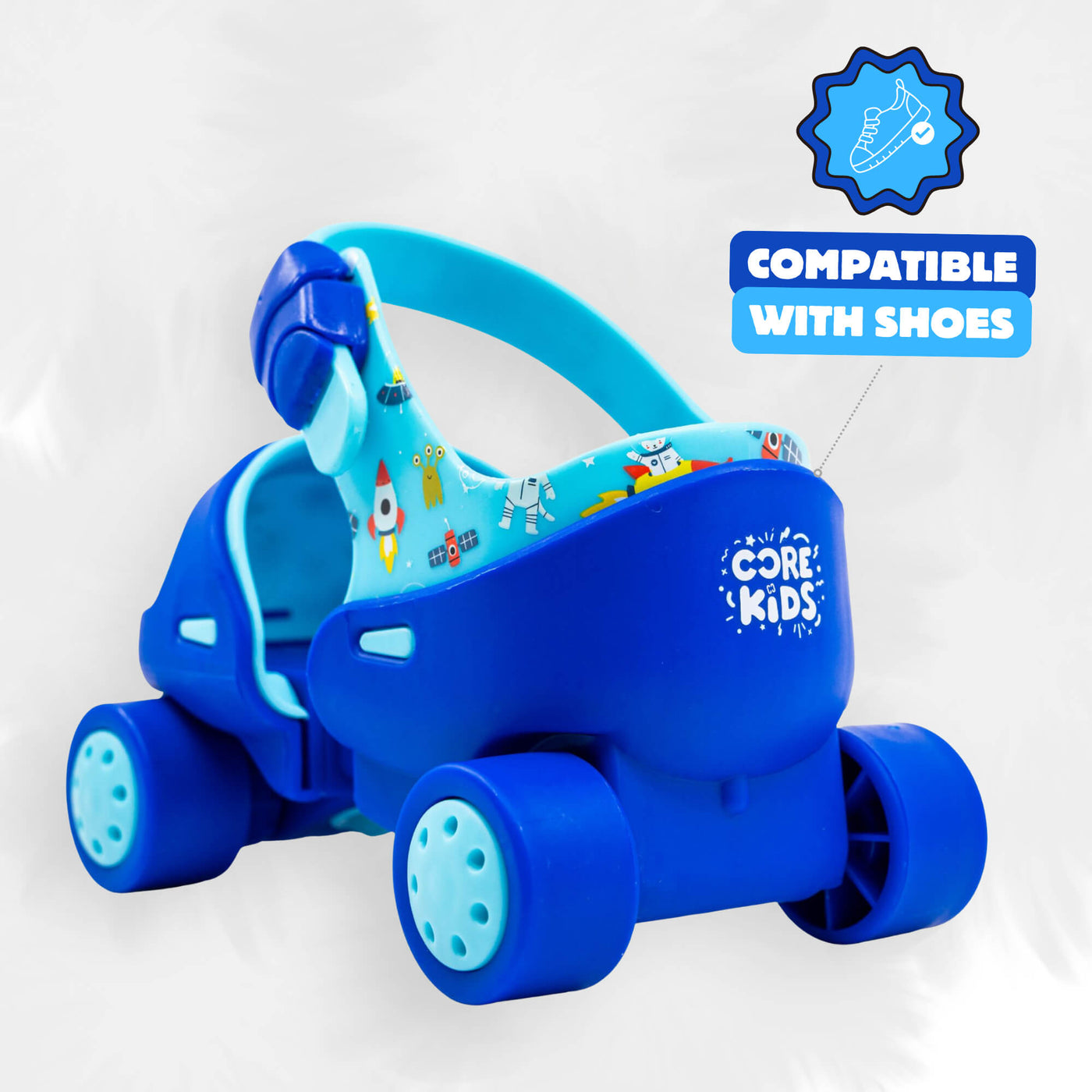 CORE Kids Stomp & Roll Adjustable Learner Skate - Blue