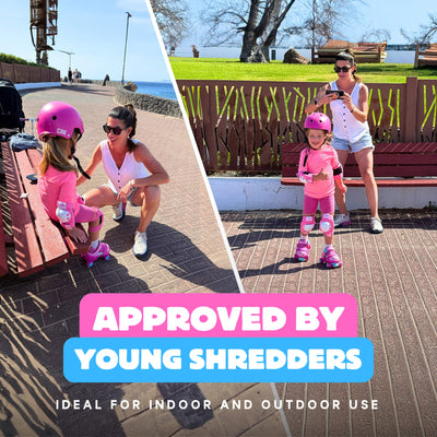 CORE Kids Stomp & Roll Adjustable Learner Skate - Pink/Blue