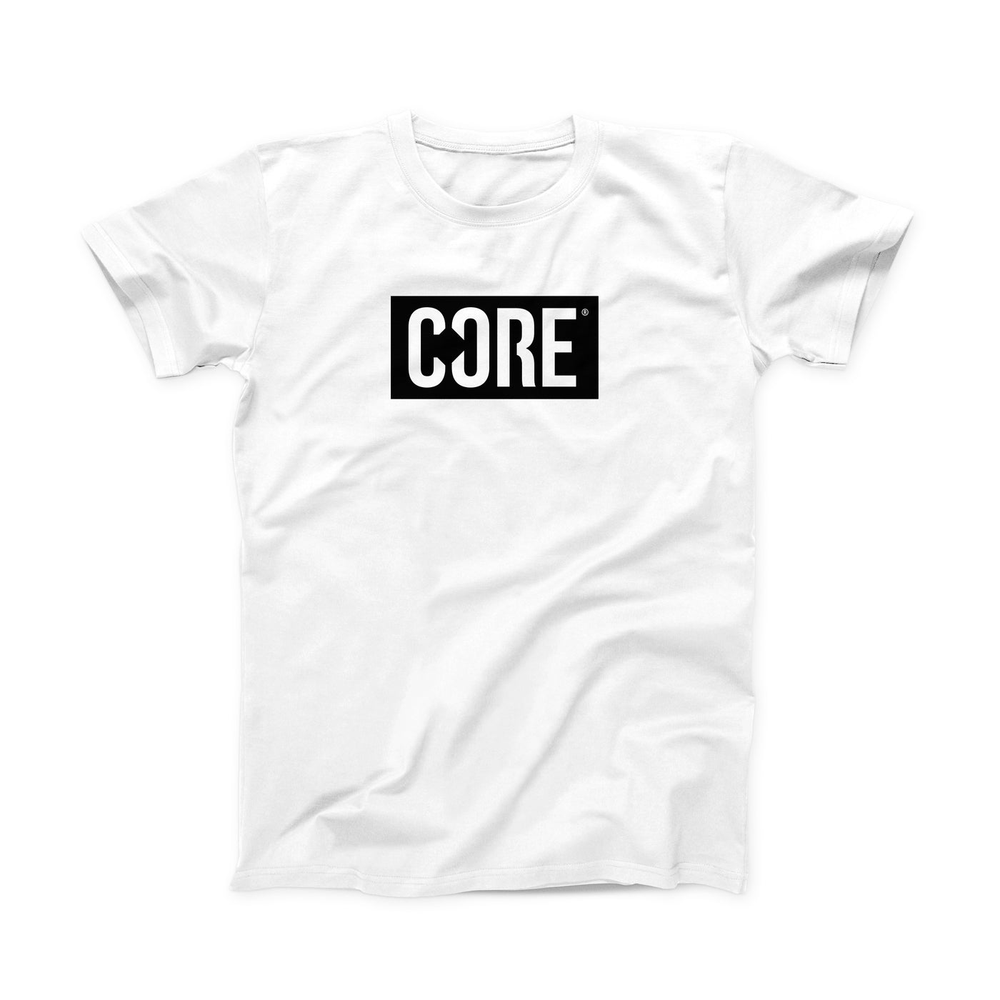 CORE Box Logo T-Shirt – Weiß/Schwarz