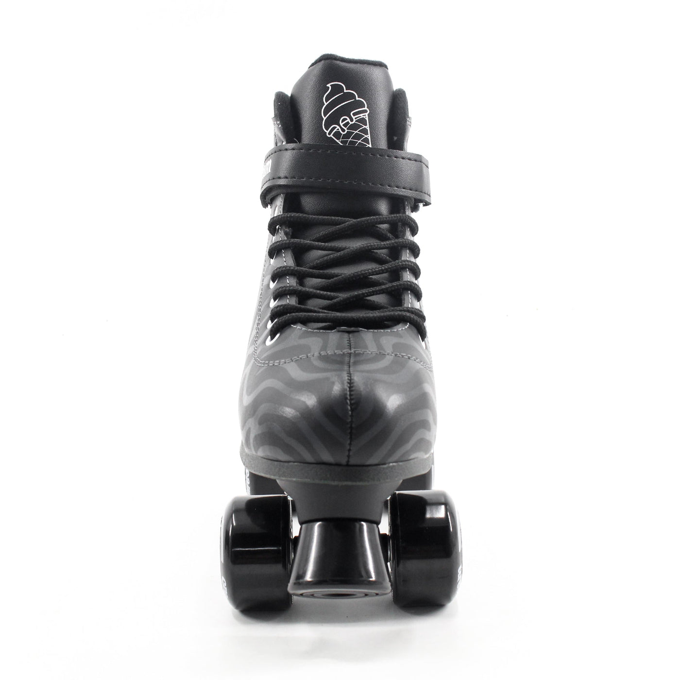 CREAM Scoop Quad Roller Skates, Adjustable - Wave, Black