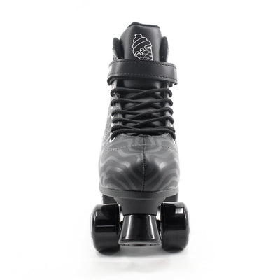 CREAM Scoop Quad Roller Skates, Adjustable - Wave, Black