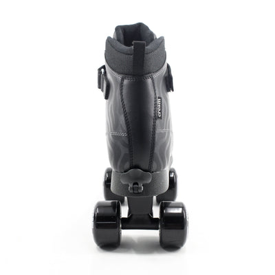 CREAM Scoop Quad Roller Skates, Adjustable - Wave, Black