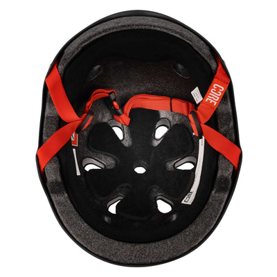 CORE Street Helmet Black/Red I Street Helmet Inside