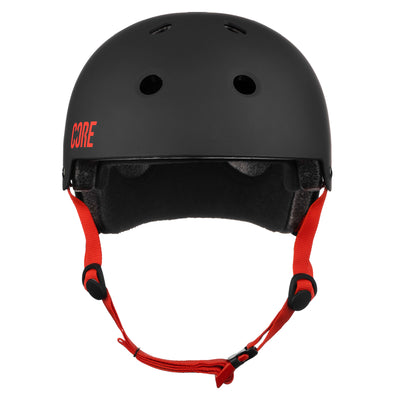 CORE Street Helmet Black/Red I Street Helmet Front