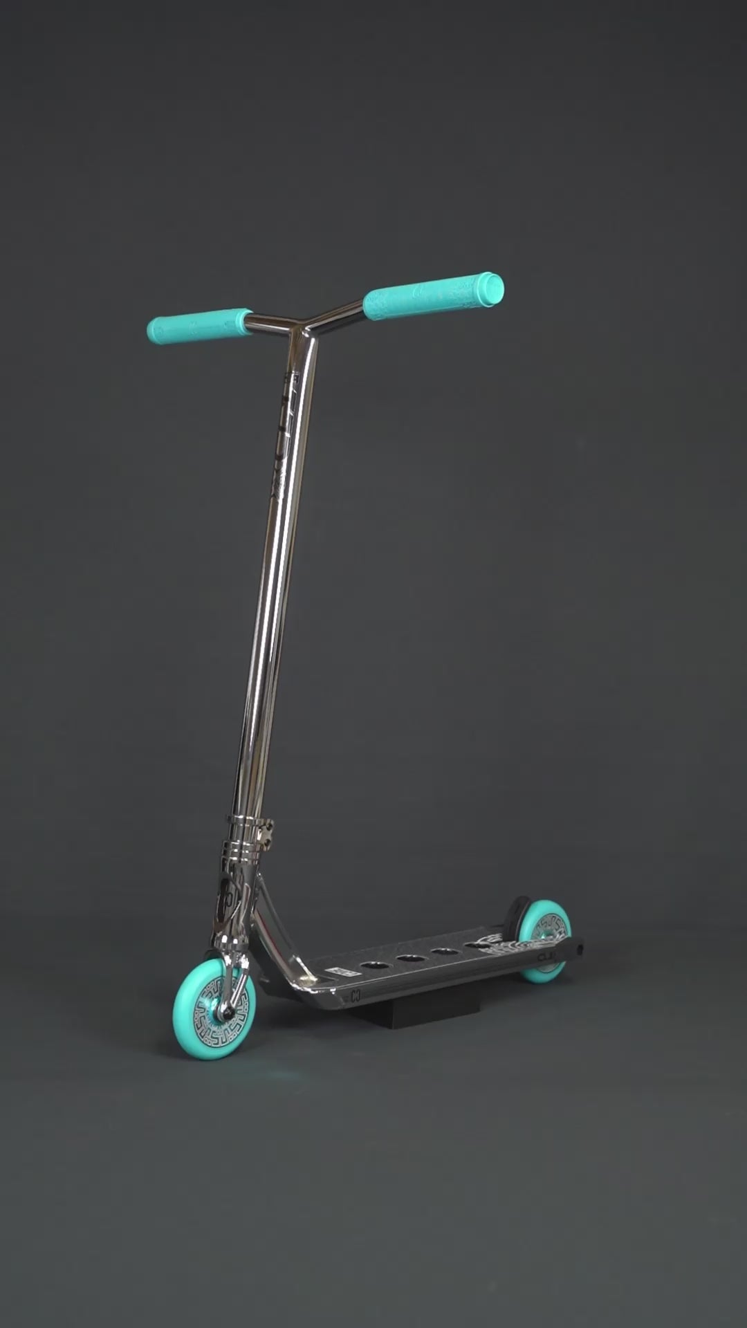 CORE CL1 Complete Stunt Scooter – Chrome/Teal