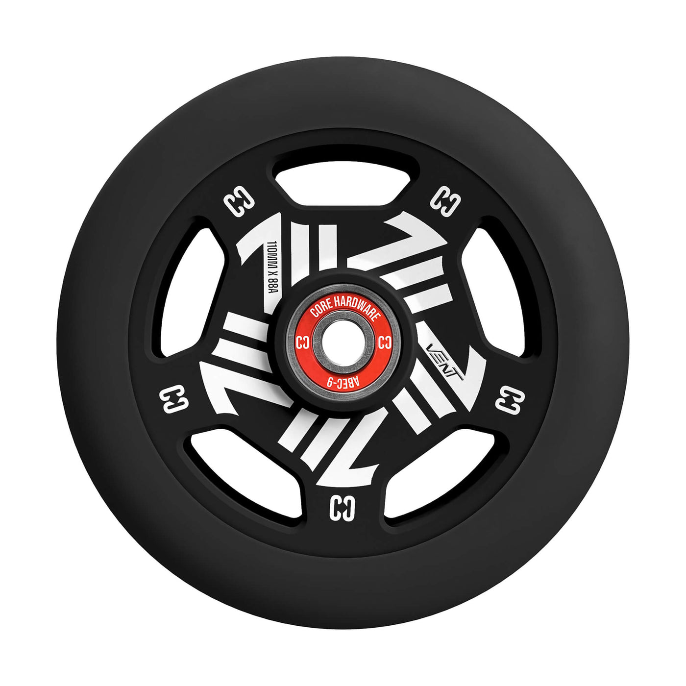 CORE Vent Hollow 110mm Stunt Scooter Wheel - Black