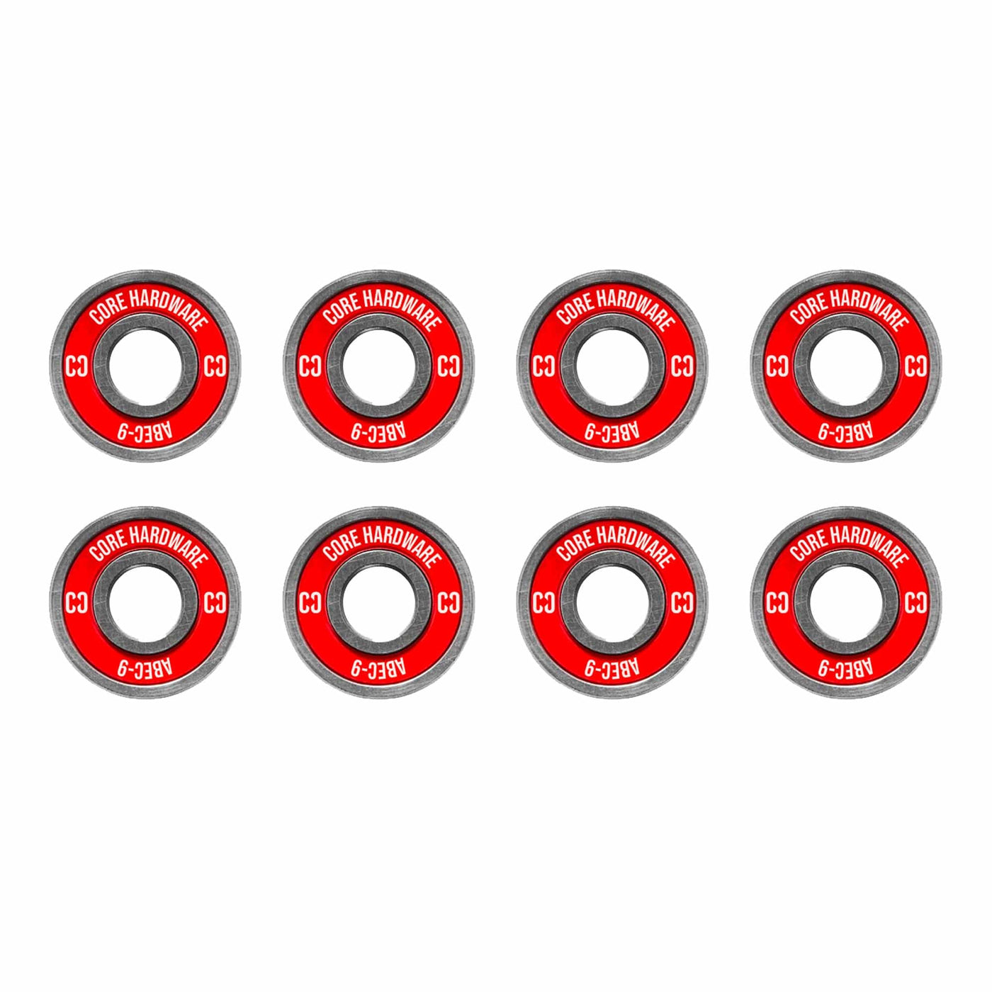 CORE ABEC 9 Skate Bearings Pack of 8 I Skate Board Bearings All Products
