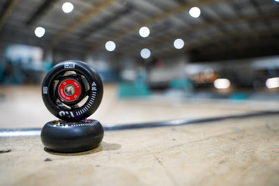 CORE Aero Inline Skate Wheels 60mm Black 4 Pack Bearings I Skate Bearings Alt Skate Park