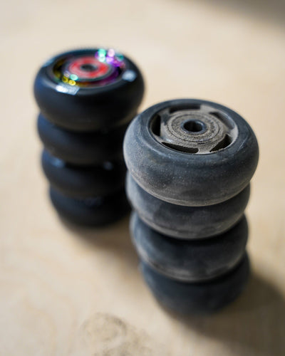 CORE Aero Inline Skate Wheels 60mm Black 4 Pack Bearings I Skate Bearings Used Wheels