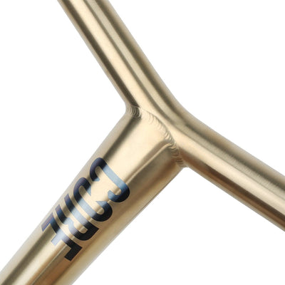 CORE Apollo Titanium Scooter Bars 630mm HIC Gold I Scooter Bars Zoomed in Top