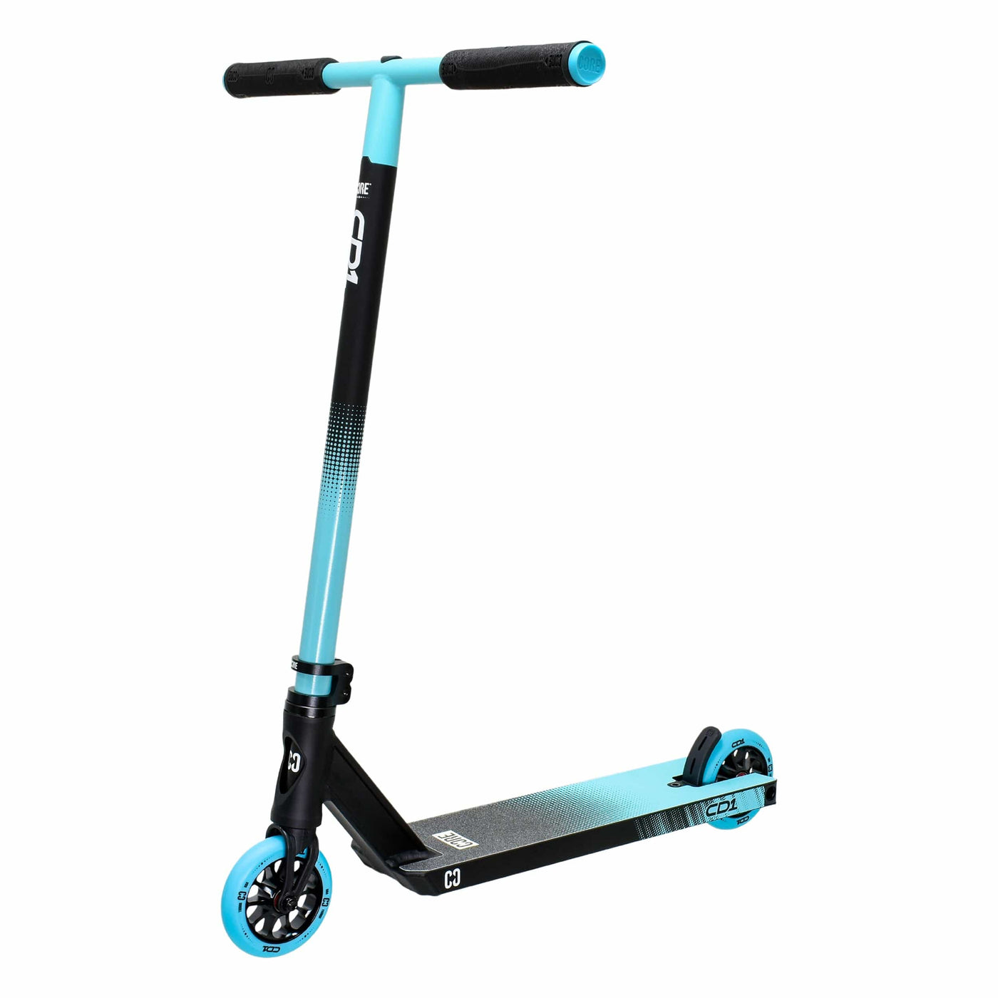 CORE CD1 Complete Stunt Scooter Blue & Black I Adult Stunt Scooter Angled View