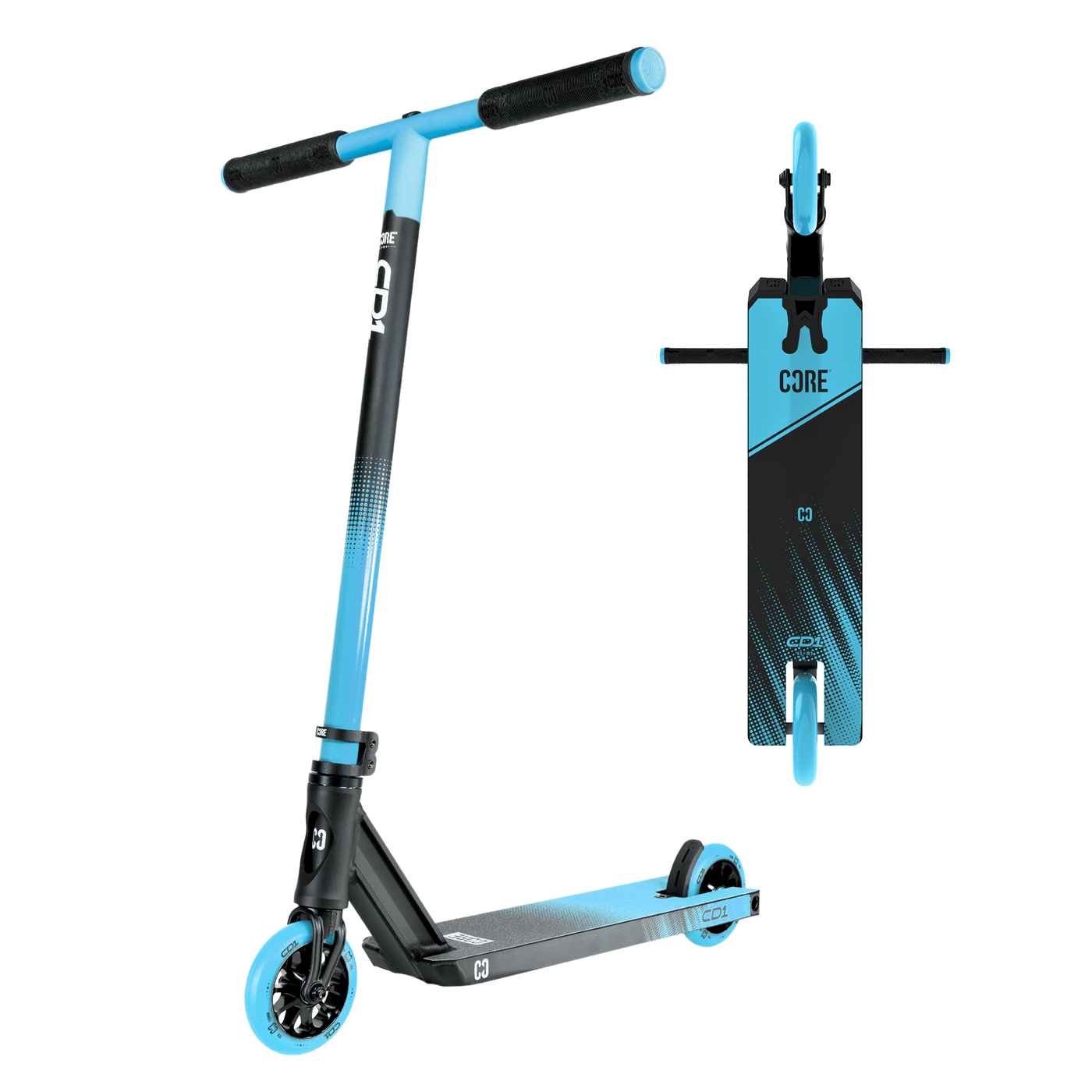 CORE CD1 Complete Stunt Scooter Blue & Black I Adult Stunt Scooter