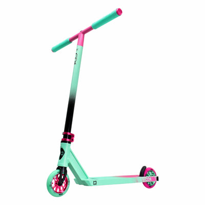 CORE CD1 Complete Stunt Scooter Teal & Pink I Adult Stunt Scooter Zoomed Out Side