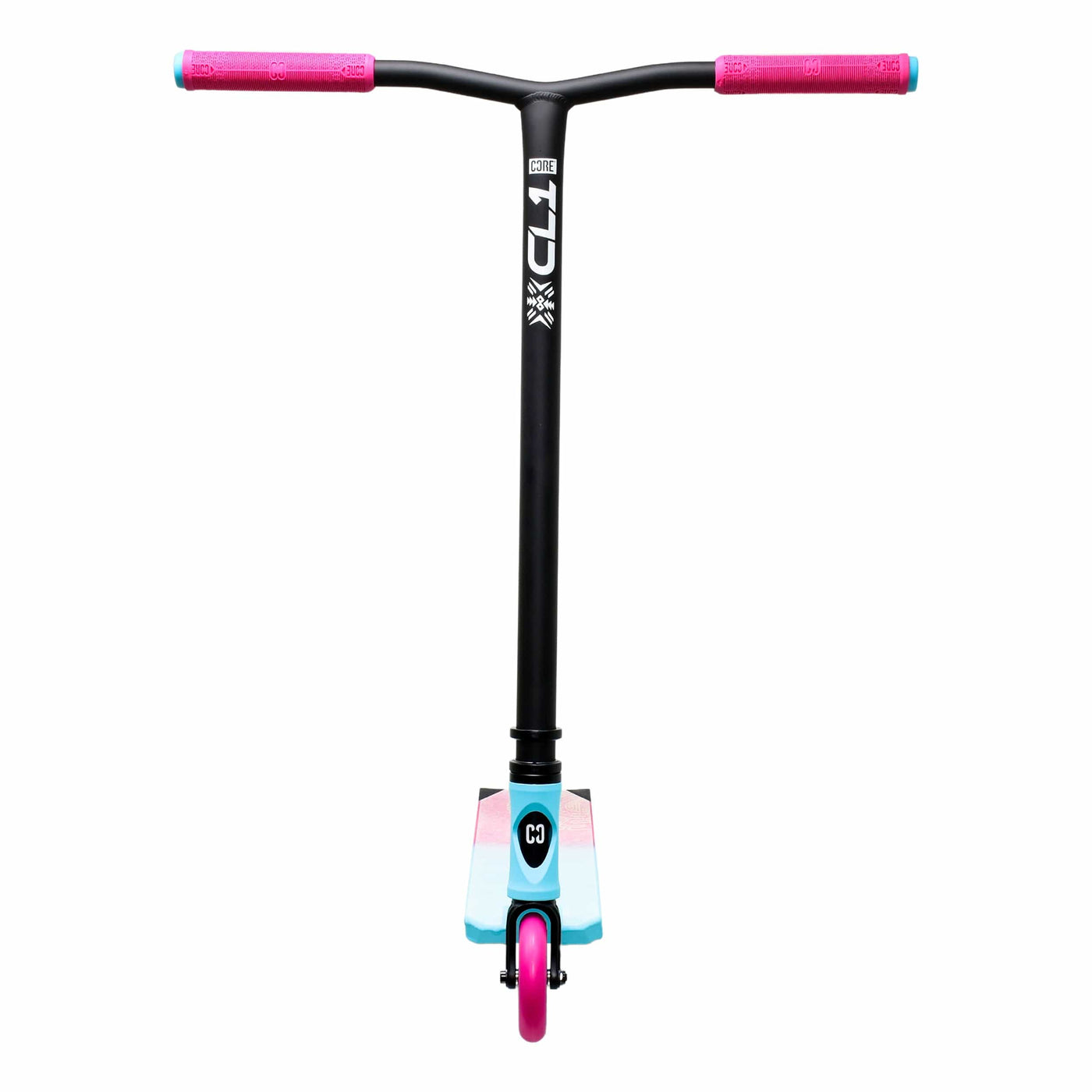 CORE CL1 Complete Stunt Scooter Pink & Teal I Adult Stunt Scooter Front