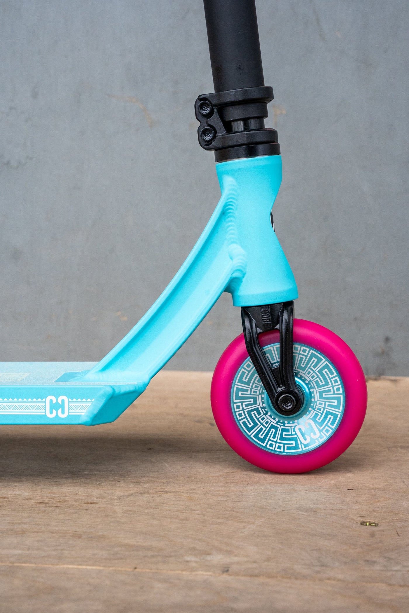 CORE CL1 Complete Stunt Scooter Pink & Teal I Adult Stunt Scooter Alternate Zoomed Front