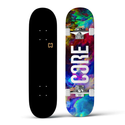 CORE Complete Skateboard Neon Galaxy C2 I Complete Skateboard Front Back